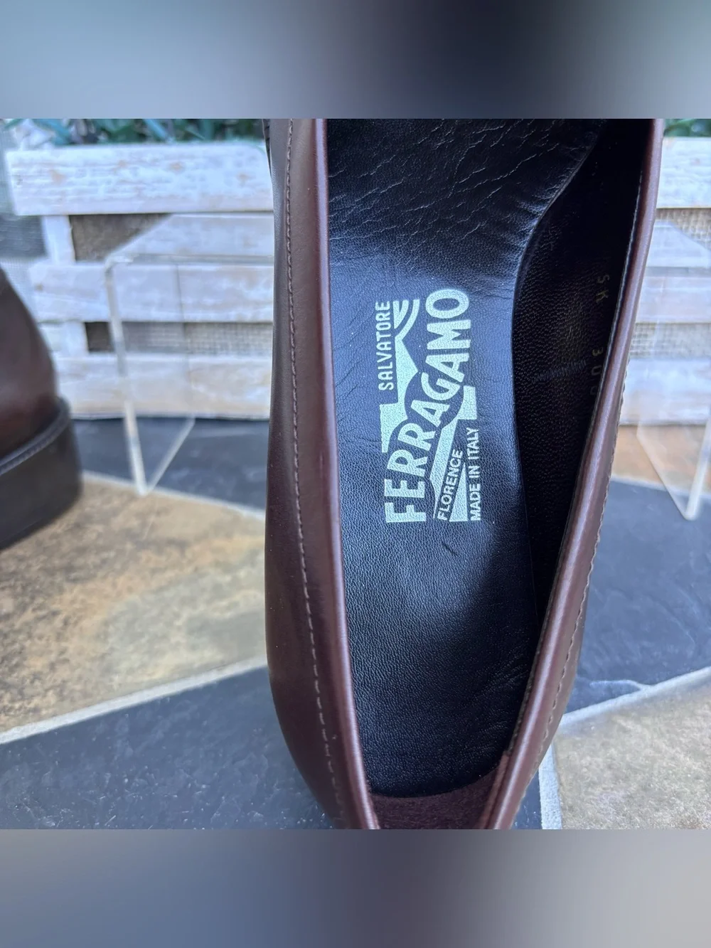 Salvatore Ferragamo Tiscio Leather Loafers